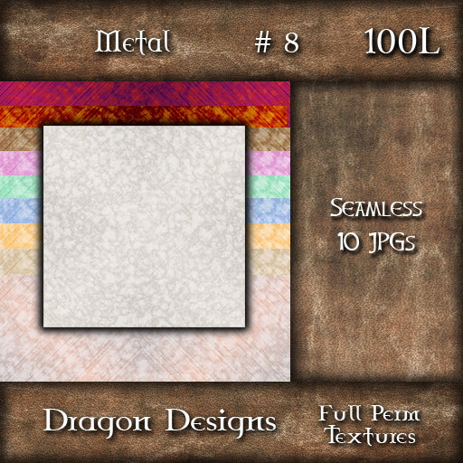 Dragon Designs Seamless Metal Textures - 8