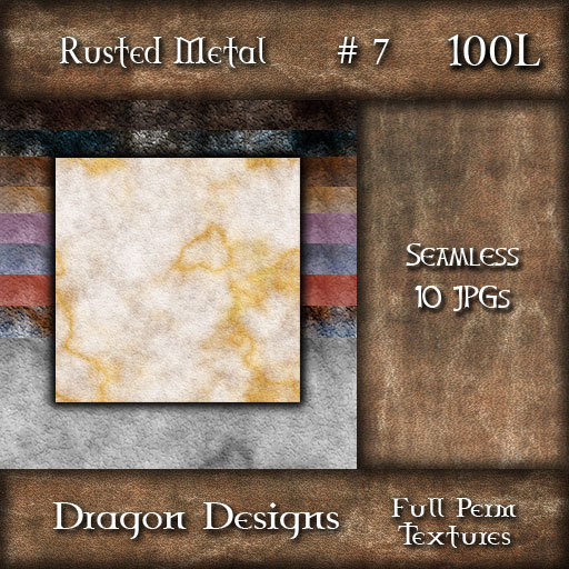 Dragon Designs Seamless Rusted Metal Textures - 7