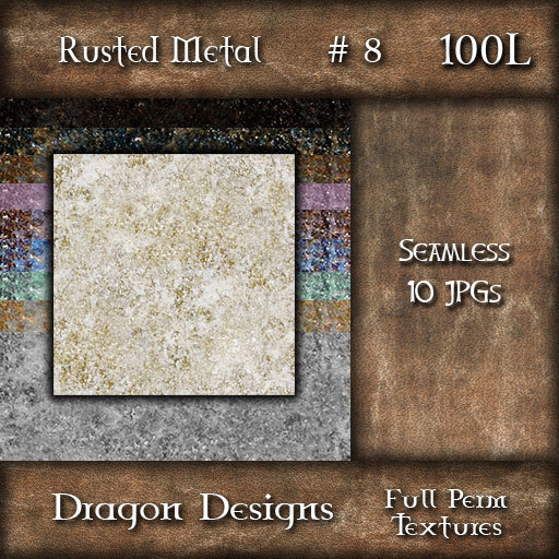Dragon Designs Seamless Rusted Metal Textures - 8