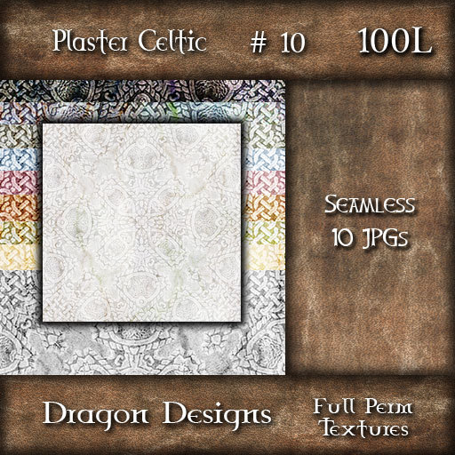 Dragon Designs Seamless Celtic Plaster Textures - 10