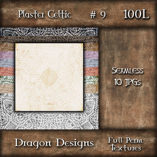 Dragon Designs Seamless Celtic Plaster Textures - 9