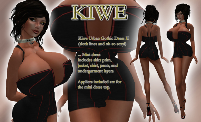 Kiwe Urban Gothic Dress II for Prim B's