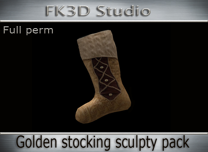 FK3D - Golden Stocking sculpty pack