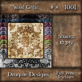 Dragon Designs Seamless Celtic Wood Textures - 8