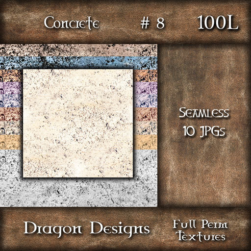 Dragon Designs Seamless Concrete Textures - 8