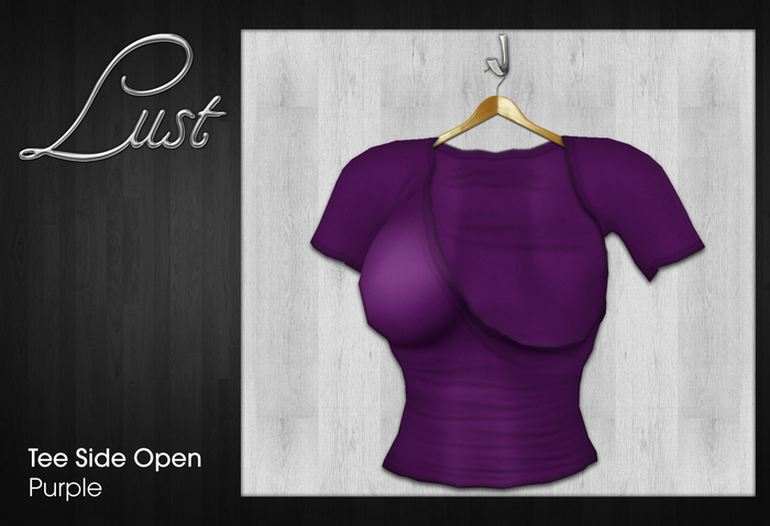 Lust - Tee Short Sleeves Side Open - Purple