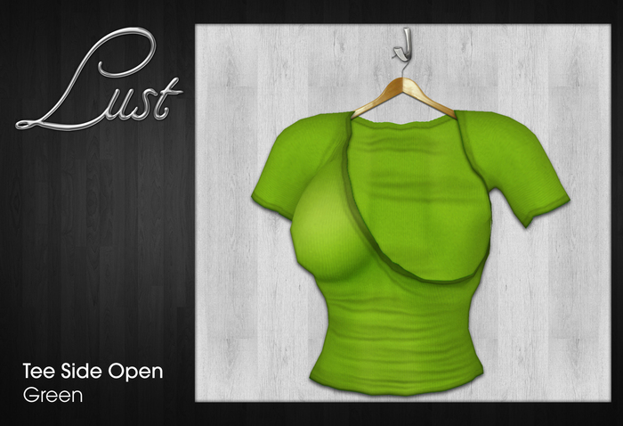 Lust - Tee Short Sleeves Side Open - Green