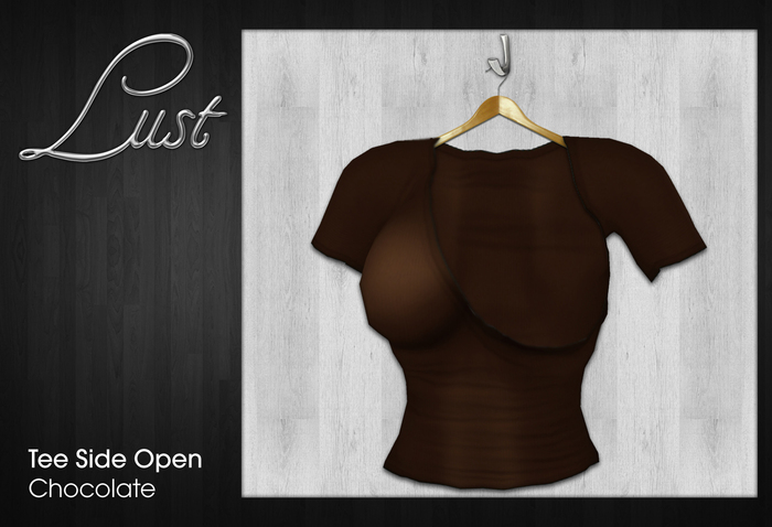 Lust - Tee Short Sleeves Side Open - Chocolate