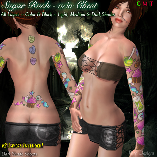::Para Designs:: Sugar Rush w/Out Chest Tattoo