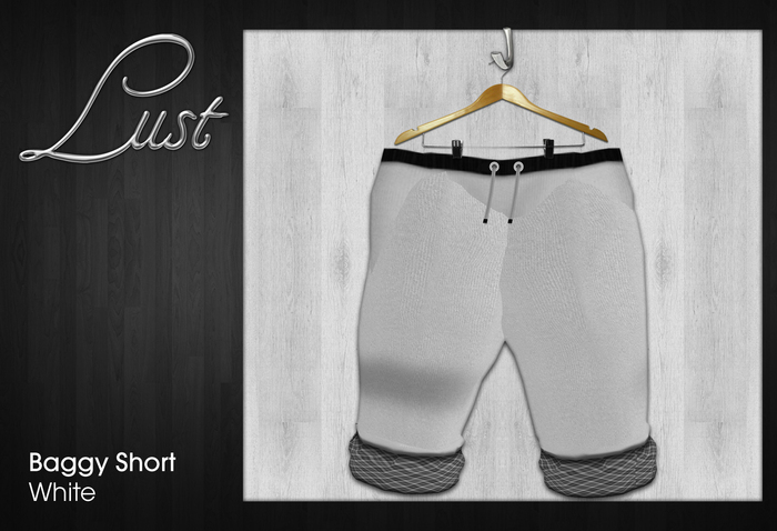 Lust - Short Baggy Blanc avec Sculpt