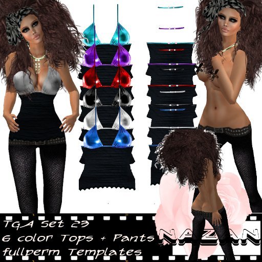 .::NN::. (TGA 23) NN Top with Pants Template TGA Set (fullperm)