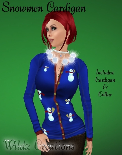 ~WC~ Snowman Cardigan