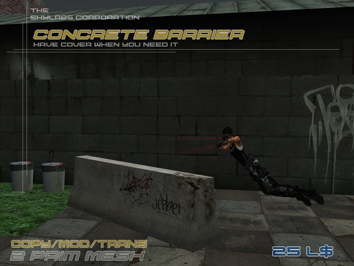 .:Mesh:. Concrete Barrier damaged  Full Perms
