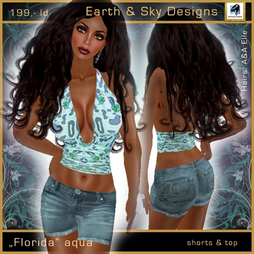 "Florida" aqua - Earth & Sky Design