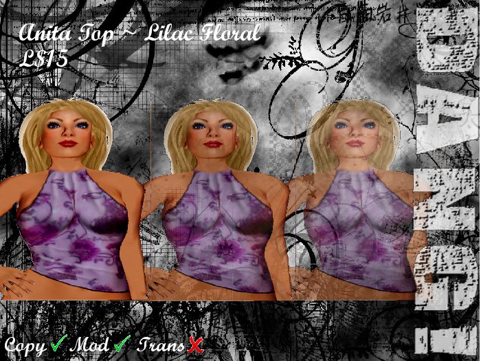 DANG! Anita Top (Lilac Floral)