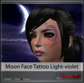 Upload[_]:: - Moon Face Tattoo (light-violet)