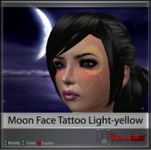 Upload[_]:: - Moon Face Tattoo (light-yellow)