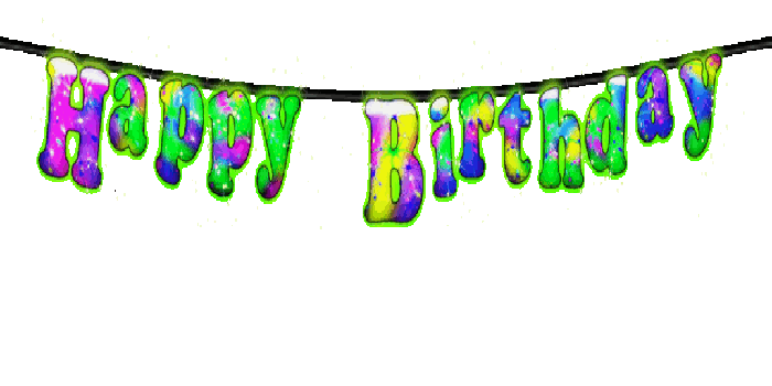 Second Life Marketplace Twinkling Happy Birthday Banner Green