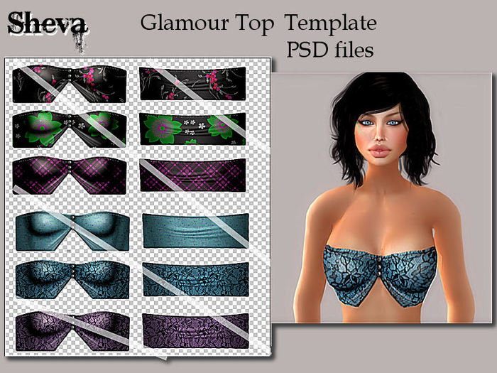 ***Sheva***  Glamour Tube Top Template PSD Full Perm