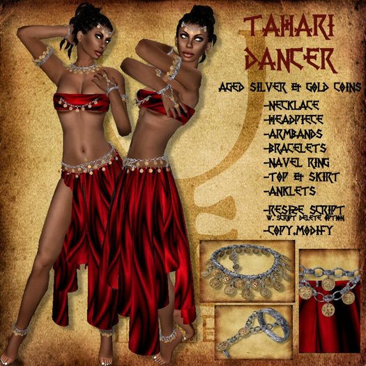 Tahari Dancer [Silver/Red]