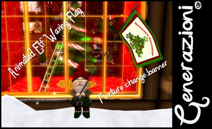 50% Off Animated Elf Waving Flag - Texture Change