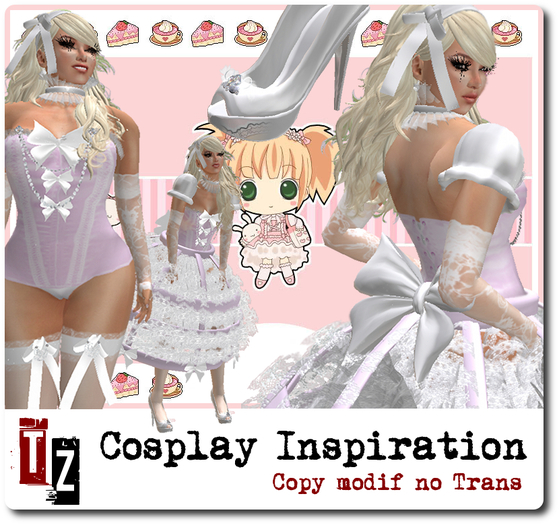 Cosplay Inspiration dress With accessories- PINK
