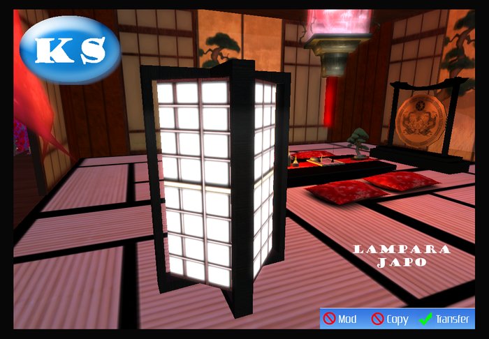  [KS] [TEAL SHOP] JAPANESE BIG LAMP LAMPARA JAPO GRANDE