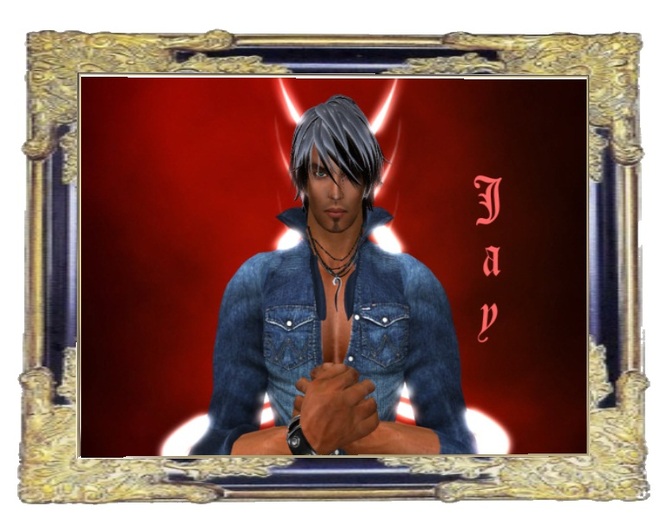 Photo Frame 2 Golden Dark Blue