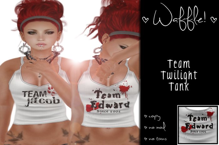 Waffle! Twilight - Team Edward Tank