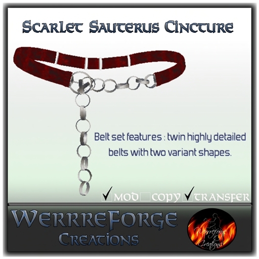 Scarlet Sauterus Cincture (Boxed)