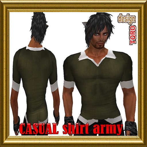 CASUAL shirt ARMY