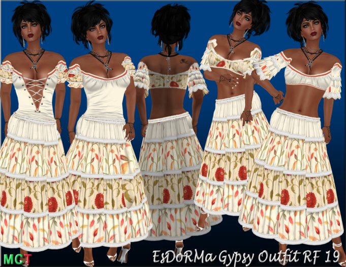 EsDoRMa - Long Skirt Gypsy Outfit RF 19 Copy/Mod
