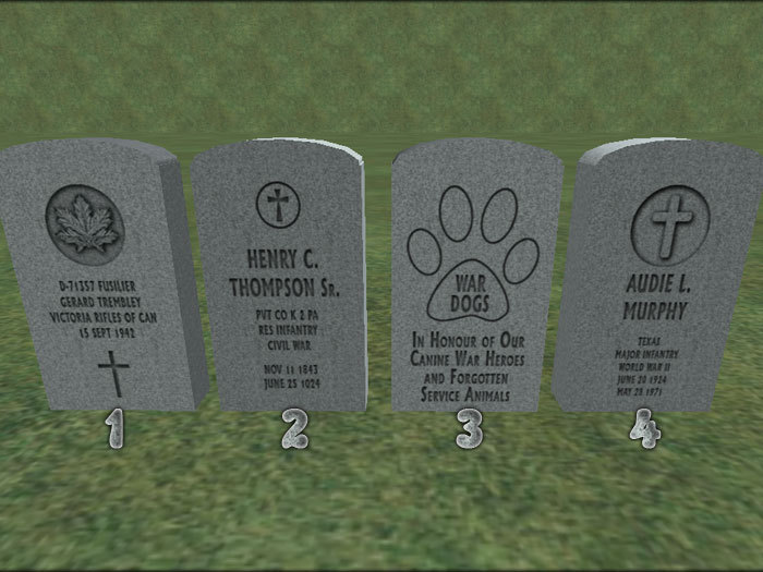 *~CC~* Canadian War Memorial Tombstone 4