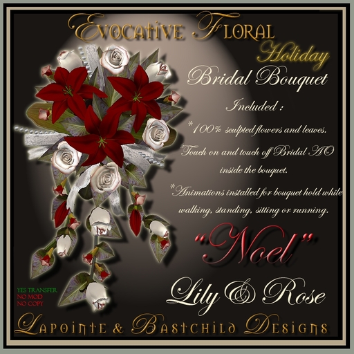L&B - Bridal Bouquet - Lily & Rose - Noel