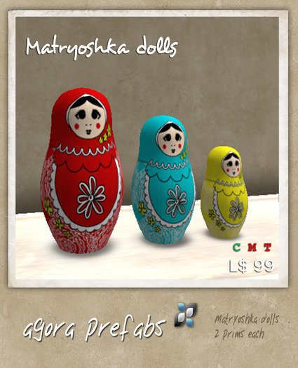 Agora prefabs- Matryoshka dolls