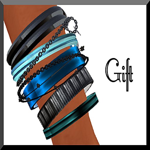 Amour Fashion - Bracelet Blue/Powder Blue.