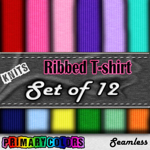 Primary Colors Knit Fabric Pack Tshirt