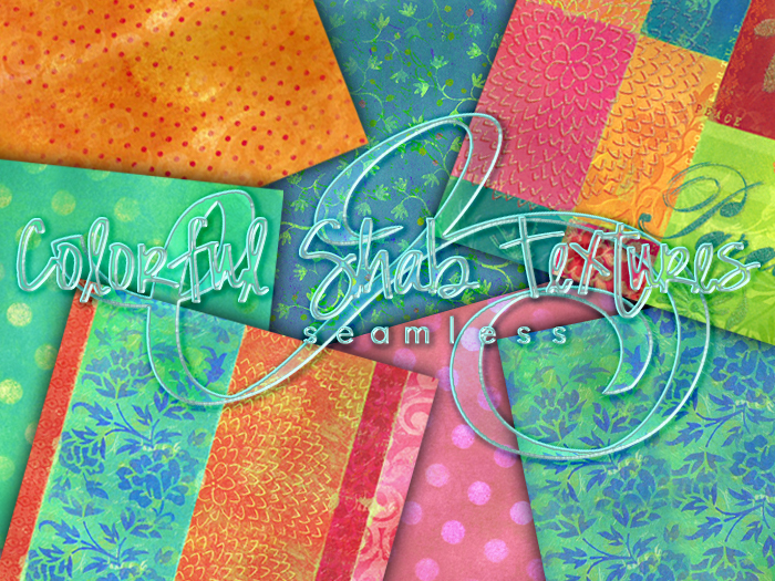 FULL PERM 7 Colorful Shab Textures