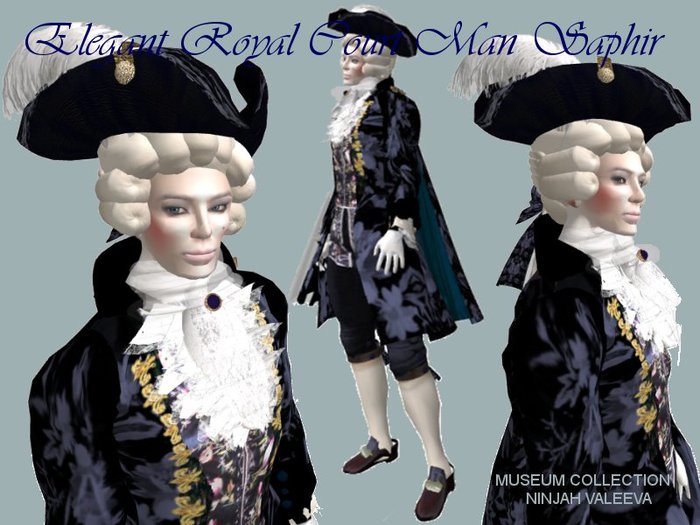 Museum Collection Elegant Royal Court Man Saphir