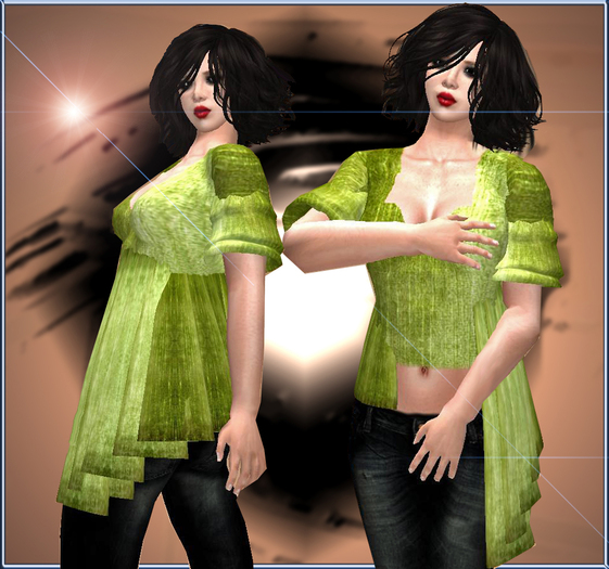 Olive Crushed Velvet Flexi Ethnic Top