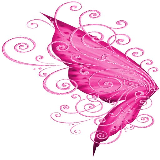 12 Elys wings swirl pink 2 B