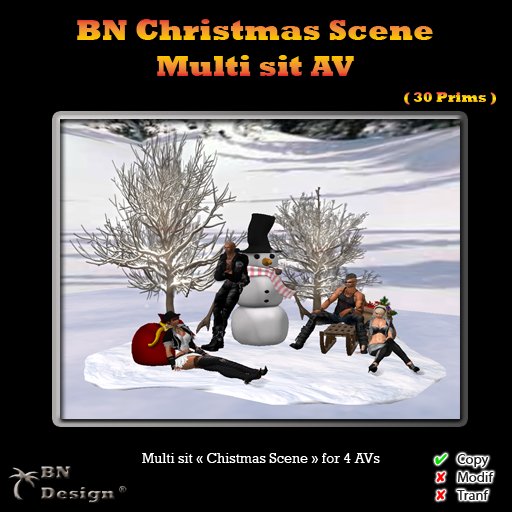 BN Christmas Scene - Multi sit AV