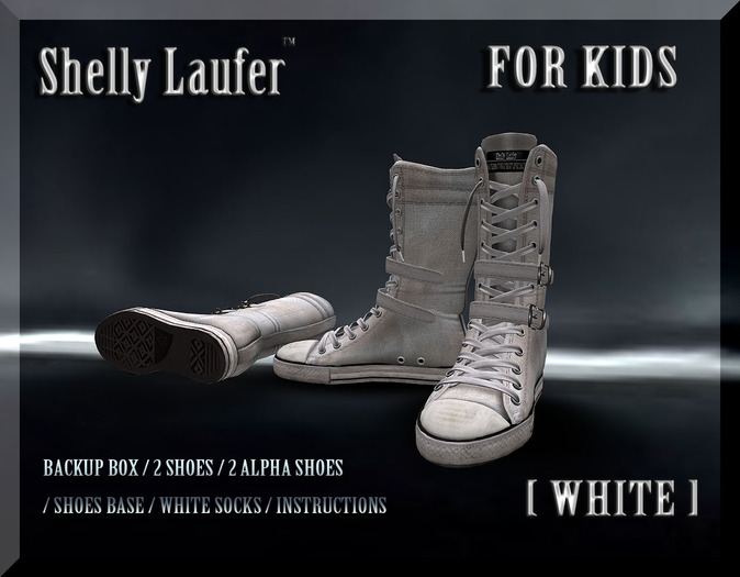 ::: Shelly Laufer Sneakers X4 - 2380 [White] ::: For Kids