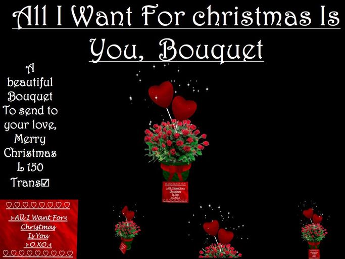 All I Want For christmas Is You > bouquet / Flowers  (BOXED)