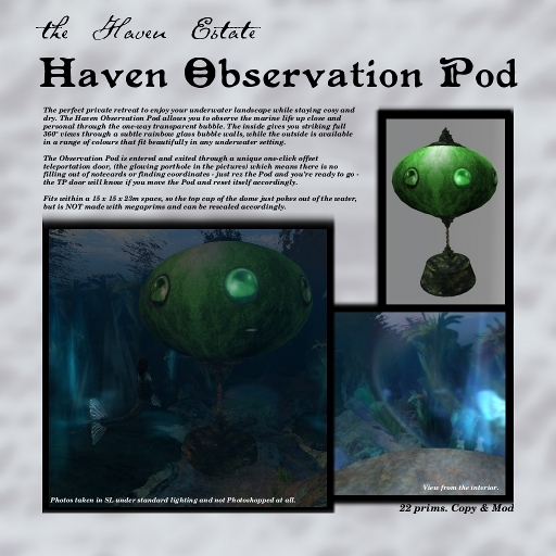 Haven Observation Pod - Emerald
