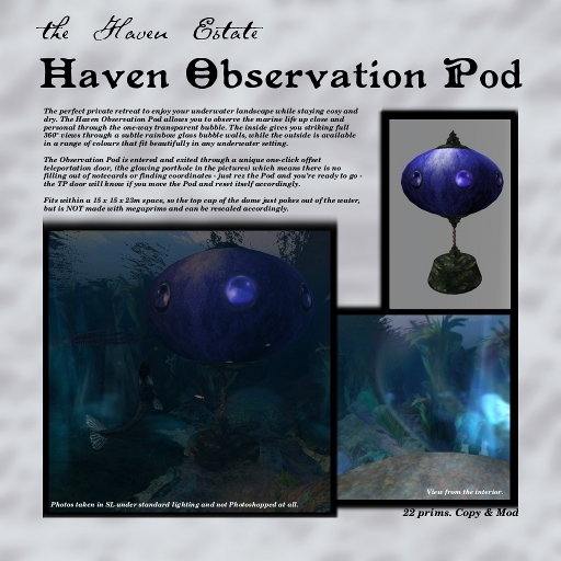 Haven Observation Pod - Indigo
