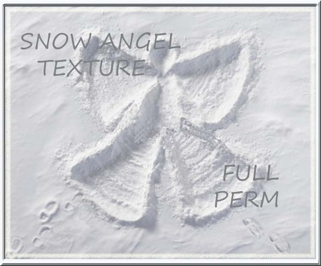 SNOW ANGEL TEXTURE full perm