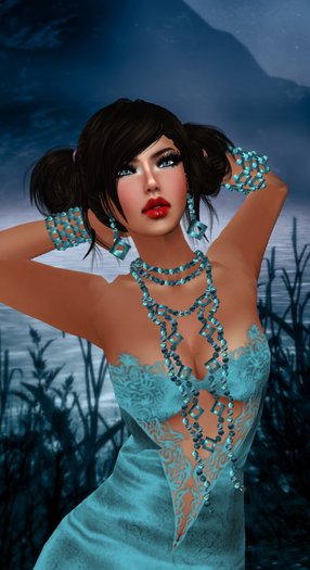 ^^MeL Millvale^^ Blue Waterdrop Bracelets (Bracelets Only)