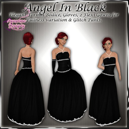 *Awesome Designs Angel In Black