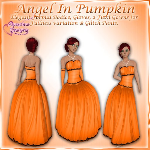 *Awesome Designs Angel In Pumpkin